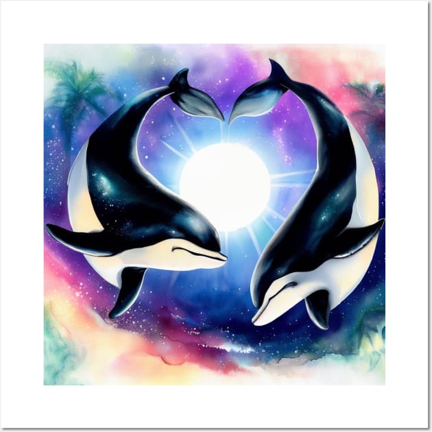 Orca Love . Wall Art by Canadaman99